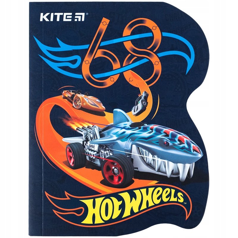 Notatnik szkolny Kite Hot Wheels w kratkę dla chłopca