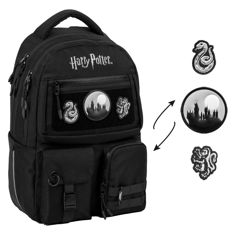 Batoh školský mládežnícky pre chlapcov Harry Potter Kite s nášivkami