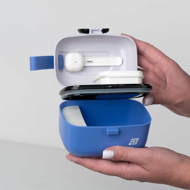 Lunchbox z otwartą pokrywką i wyjmowaną przegródką, funkcjonalny pojemnik na śniadanie do szkoły dla dzieci