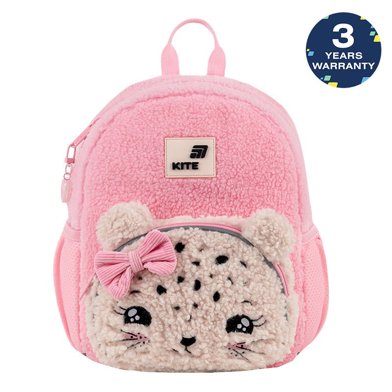 Batoh predškolský Kite Kids Pretty Kitty plyšový ružový pre dievča s uškami