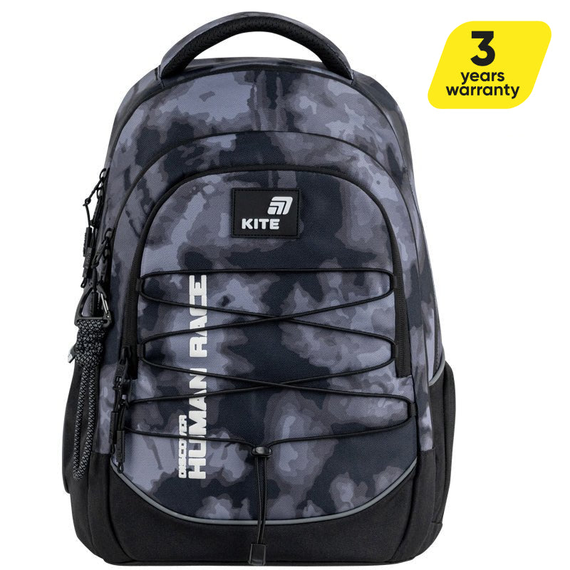 Batoh školský Kite Discover sivý AGS pre chlapcov 9-12 rokov s úchytom na skateboard
