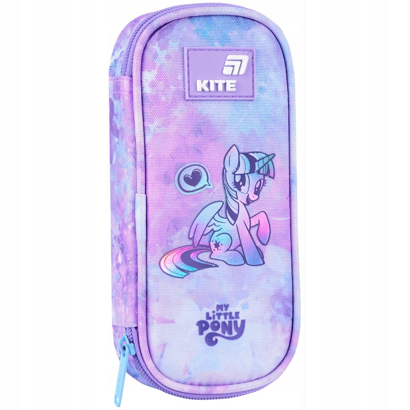 Piórnik dla dziewczynek My Little Pony przód z kucykiem i naszywką.