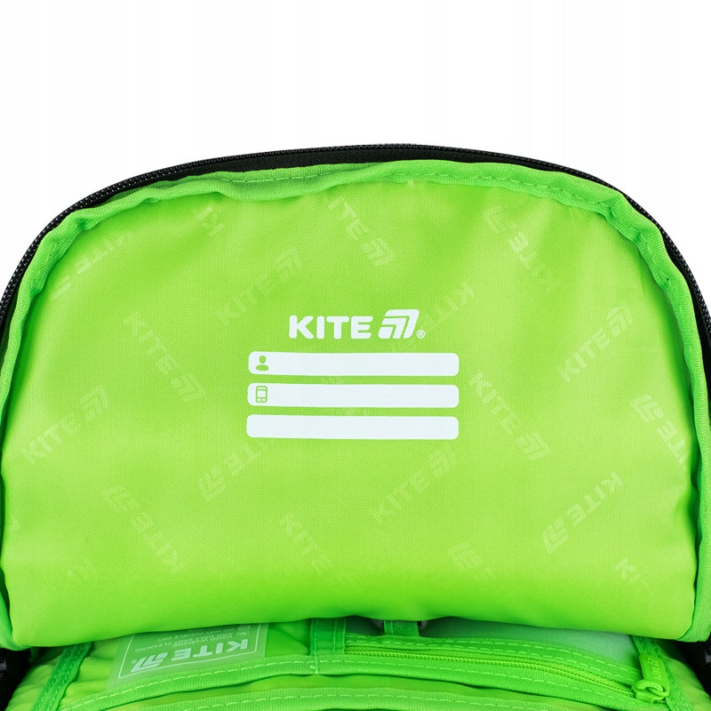 Pole na dane personalne wewnątrz plecaka Kite