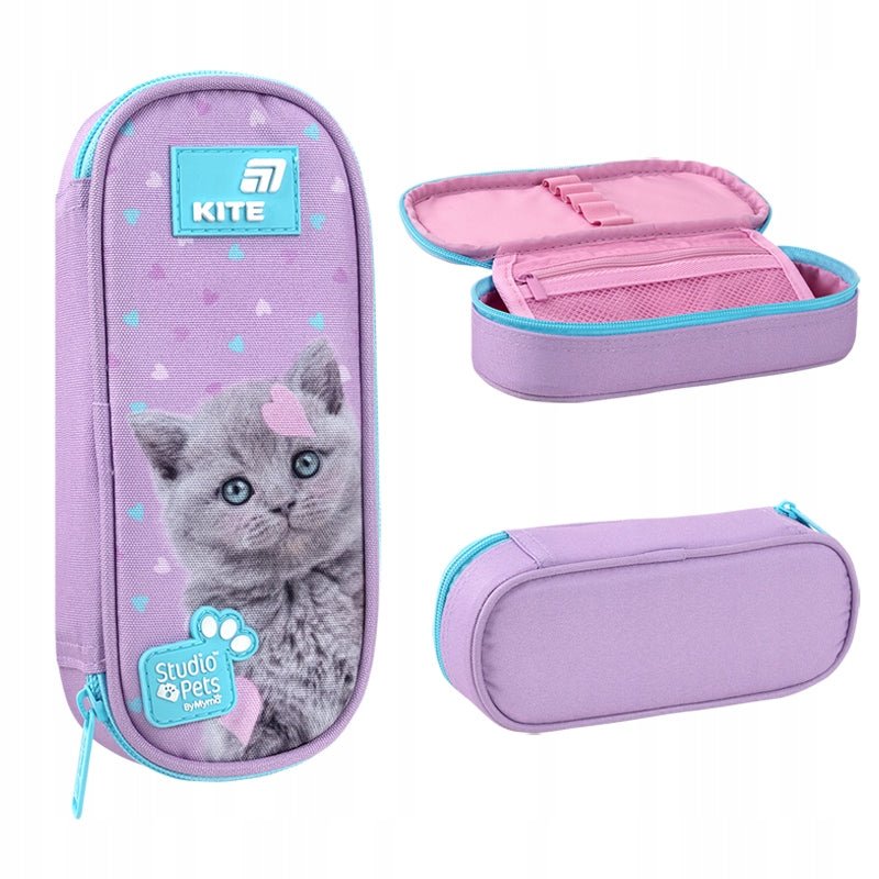Piórnik saszetka Kite Studio Pets SP26-599 widok z każdej strony.