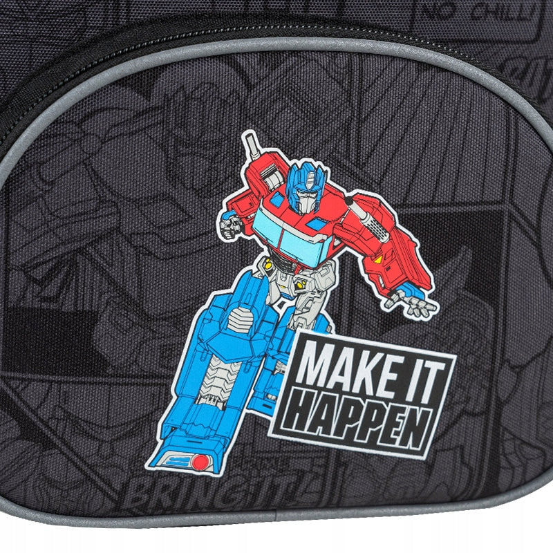 Detal grafiki Transformers wykonanej w technologii druku 3D.