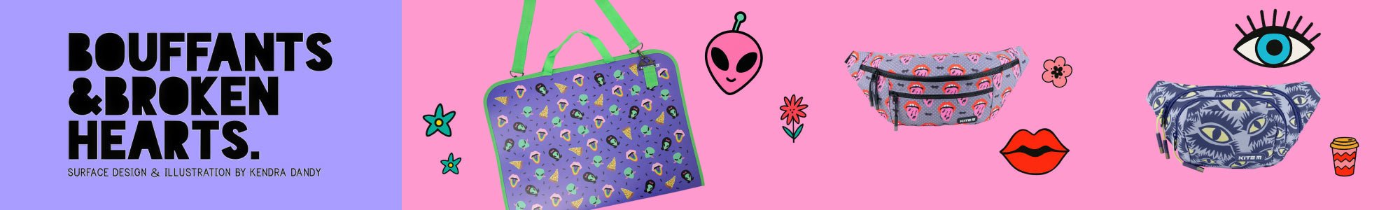 Kolekcja Bouffants & Broken Hearts Kite: stylowe akcesoria. Artystyczny design i kobiecy styl dla dziewczyn kochających modę.