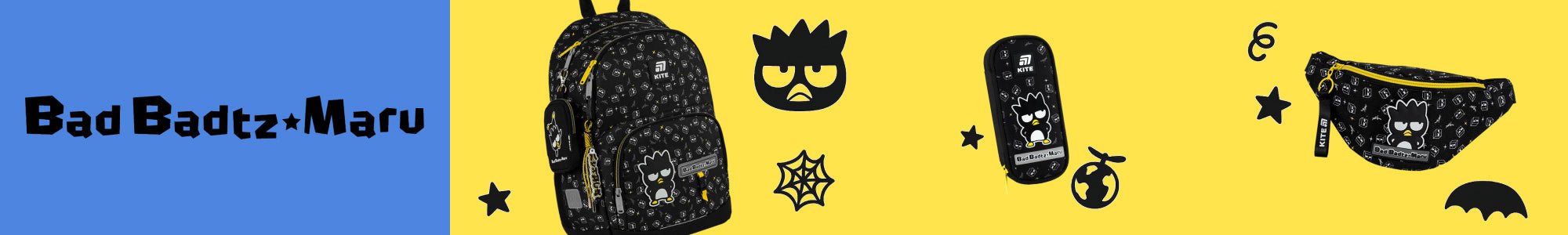 Kolekcja Bad Badtz-Maru Kite: plecaki i akcesoria. Oryginalny styl, luz i design dla dzieci, które chcą się wyróżniać.