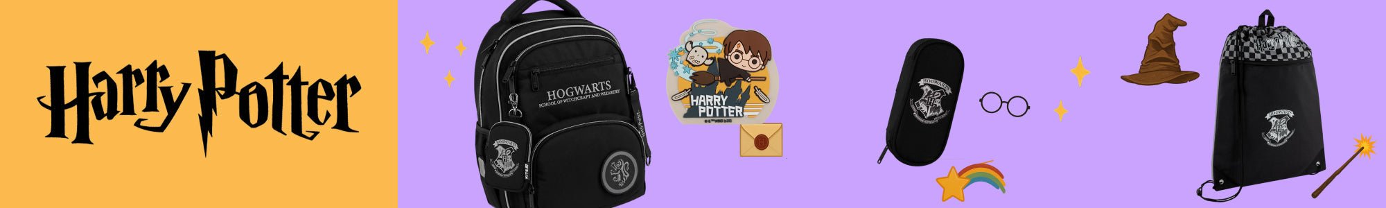 Kolekcja Harry Potter Kite: plecaki, piórniki i akcesoria. Magiczny design, wygoda i funkcjonalność dla uczniów.