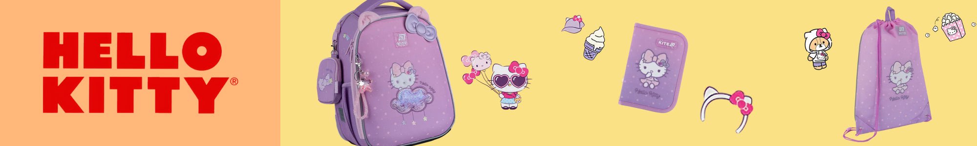 Kolekcja Hello Kitty Kite: plecaki, piórniki i akcesoria. Uroczy design, ergonomia i komfort dla dziewczynek do szkoły.