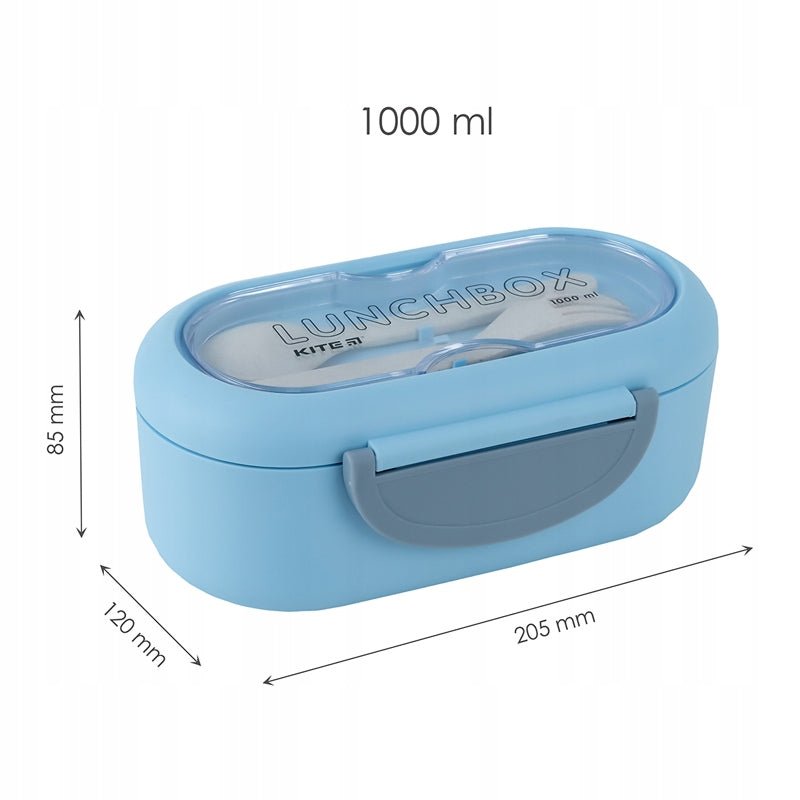 Lunch box śniadaniówka ze sztuccami 