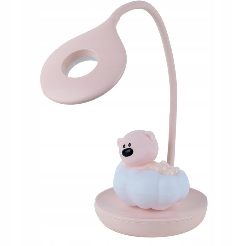 Rozowa lampa biurowa mis