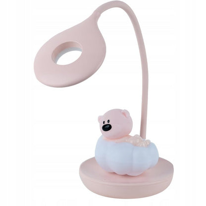 Rozowa lampa biurowa mis