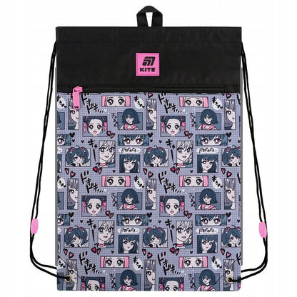 Worek na buty szkolny dla dzieci anime girl Kite