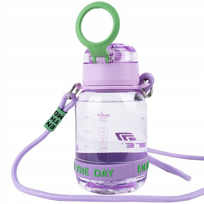Bidon na wodę 700ml pasek na ramię uchwyt fioletowy Kite