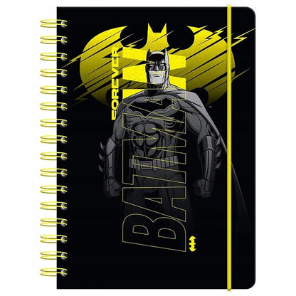 Notatnik spiralny Kite DC Batman z twardą okładką i gumką