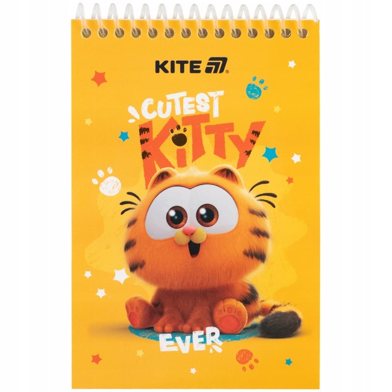 Notatnik spiralny Kite Garfield z twardą okładką kieszonkowy