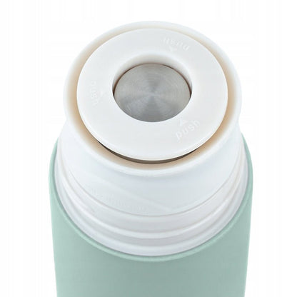 Termos z kubkiem dla dzieci metalowy zielony 350 ml Kite