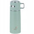 Termos z kubkiem dla dzieci metalowy zielony 350 ml Kite