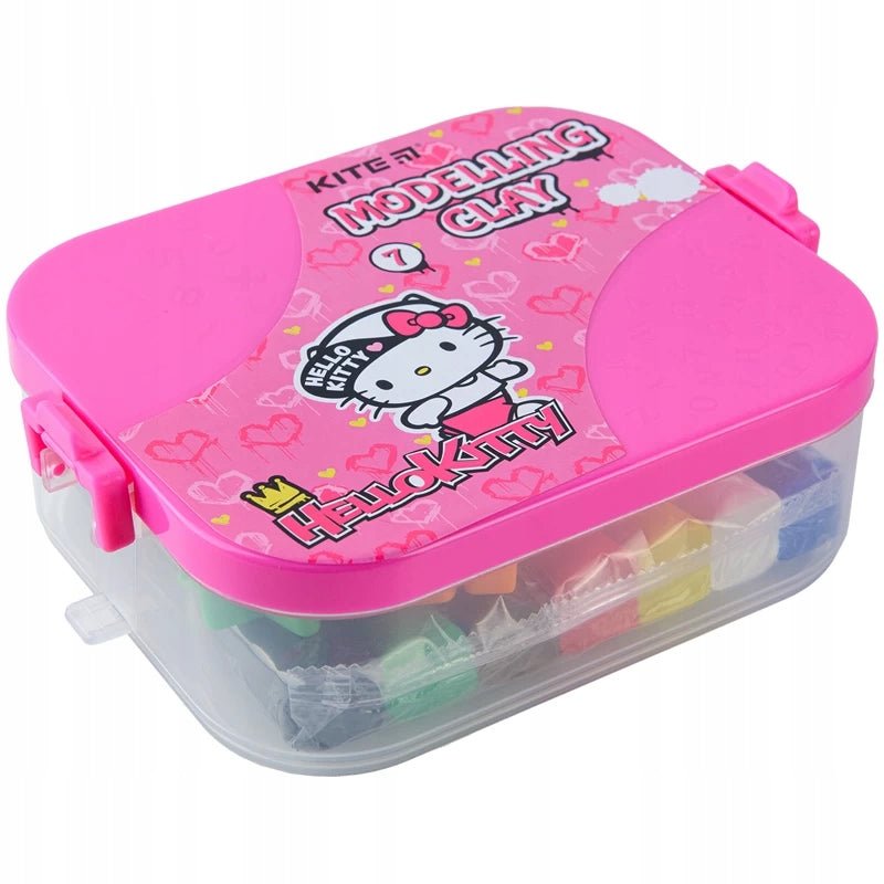 Plastelina w pudełku 7 kolorów i 8 narzędzi Hello Kitty