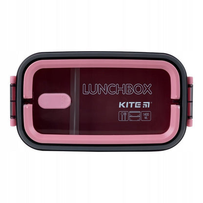 Lunchbox zamknięty widok z góry Kite K23-183-3, szczelny pojemnik na śniadanie