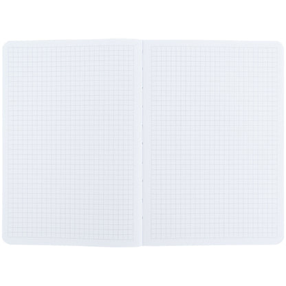 Notes w kratkę A5 Axent – biały papier wysokiej jakości i kolorowa wyklejka.