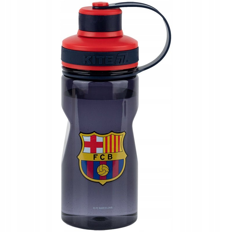 Bidon FC Barcelona Kite – przód z herbem i oficjalnym nadrukiem klubu
