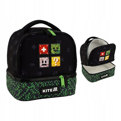 Torba termiczna Kite Pixel Craft w pikselowym stylu, praktyczna na codzienne wypady chłopców