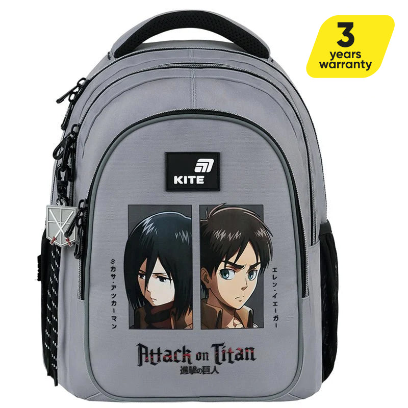 Batoh školský mládežnícky Kite Attack on Titan ortopedický pre chlapcov 9-12 rokov