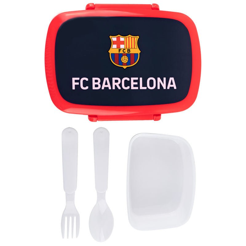 Lunchbox Śniadaniówka ze Sztućcami 750 ml FC Barcelona Kite