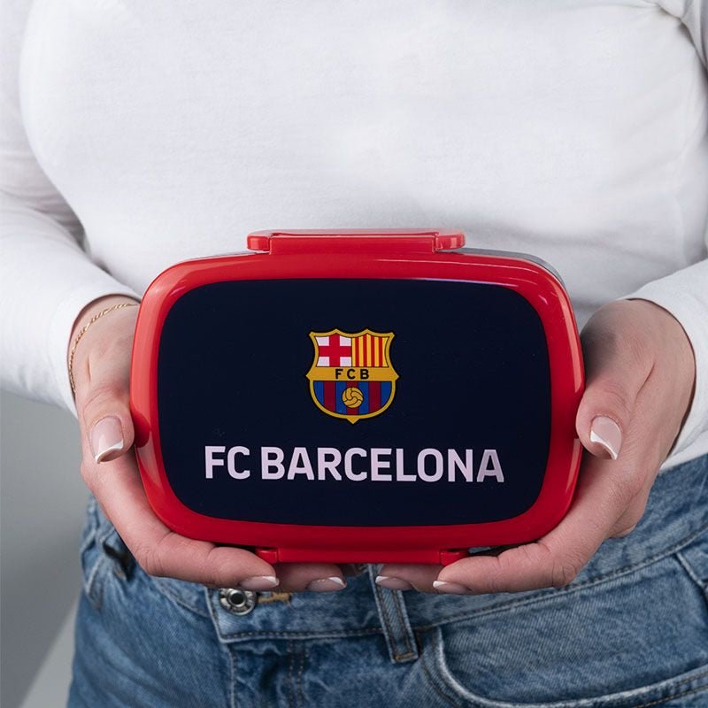 Lunchbox Śniadaniówka ze Sztućcami 750 ml FC Barcelona Kite