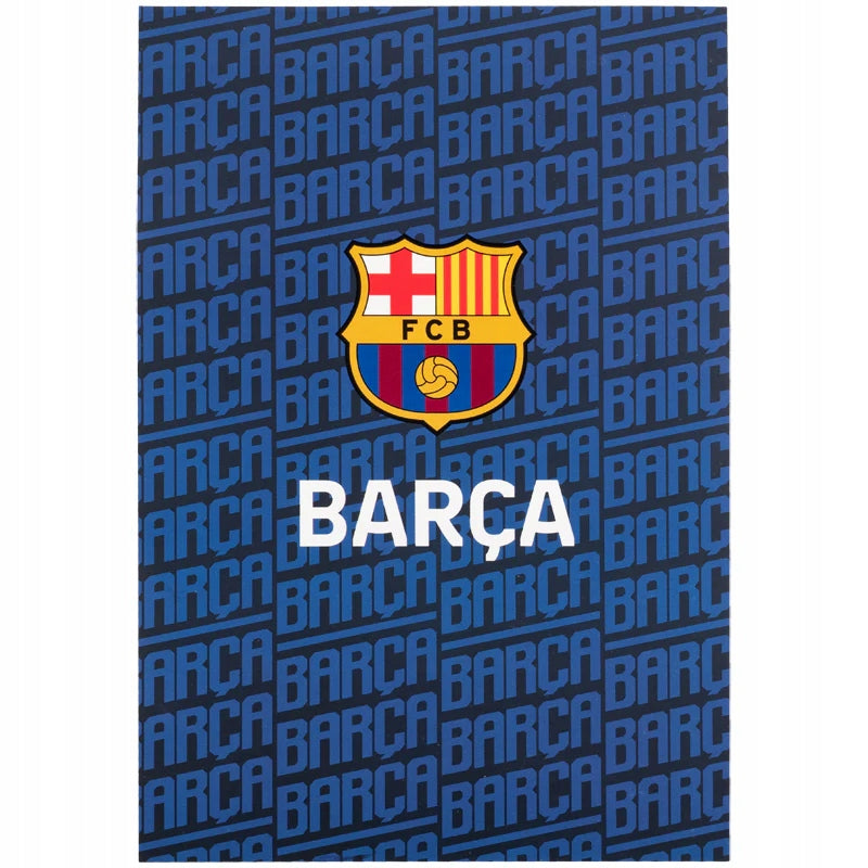 Notes A5 w kratkę FC Barcelona Kite dla chłopców