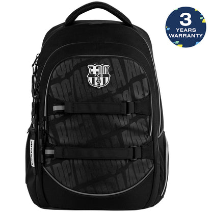 Batoh školský mládežnícky FC Barcelona čierny so systémom AGS a úchytom na skateboard