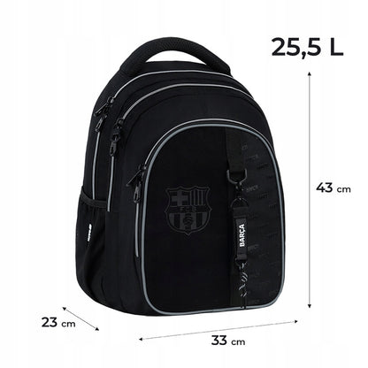 Plecak do szkoły BC26-8001L – grafika z wymiarami i niską wagą 890 g.