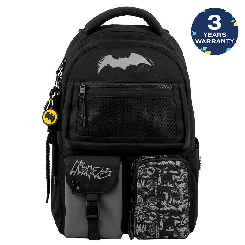 Batoh mládežnícky školský pre chlapcov 9–12 rokov čierny DC Batman Kite