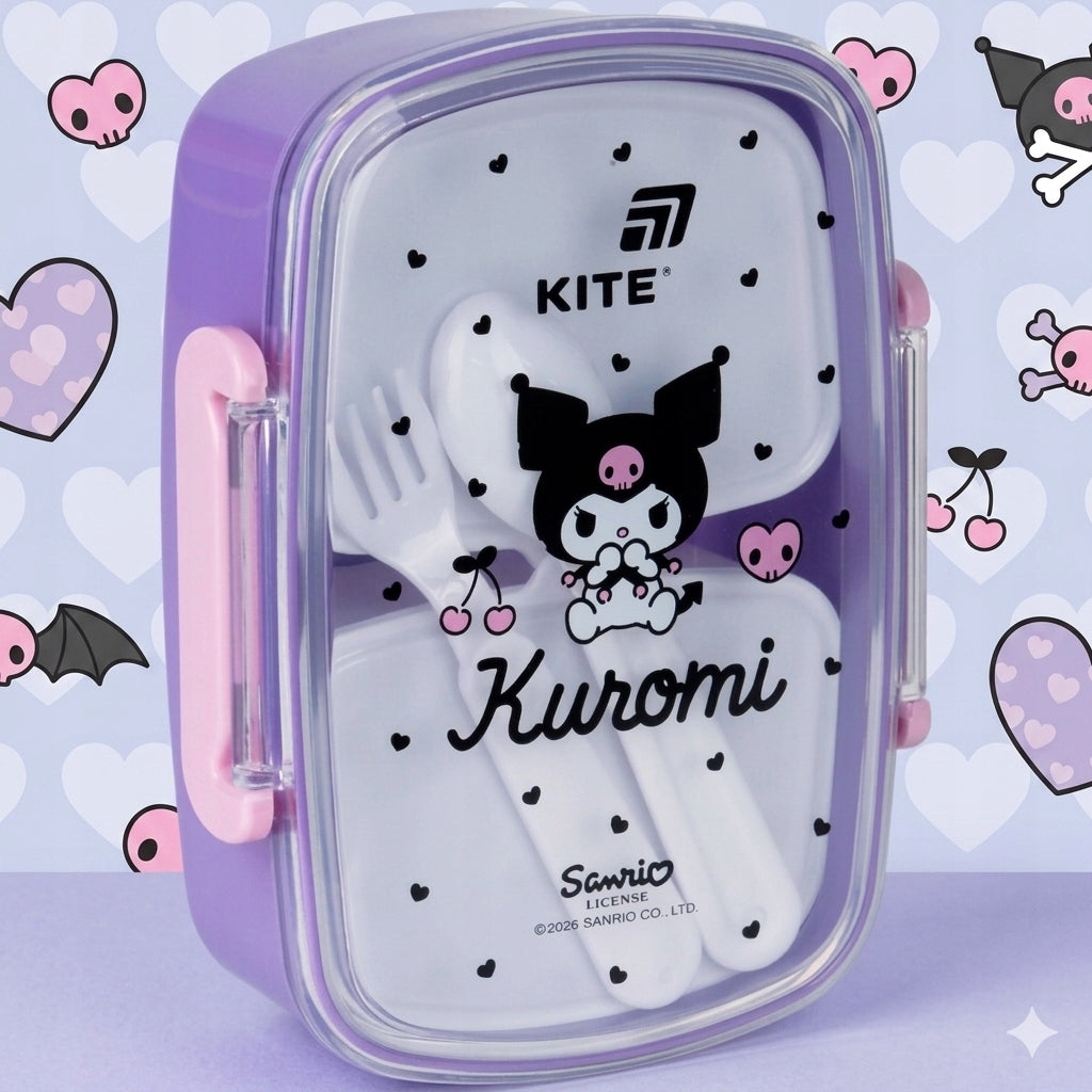 Bezpieczny i bezzapachowy pojemnik na żywność Kite z oficjalną licencją Sanrio.