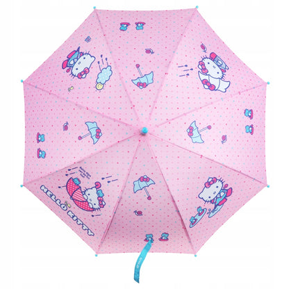 Parasolka Hello Kitty dla dziewczynki widok z góry.