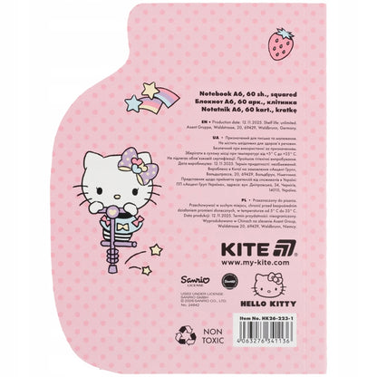 Notatnik figurkowy Kite Hello Kitty A6.