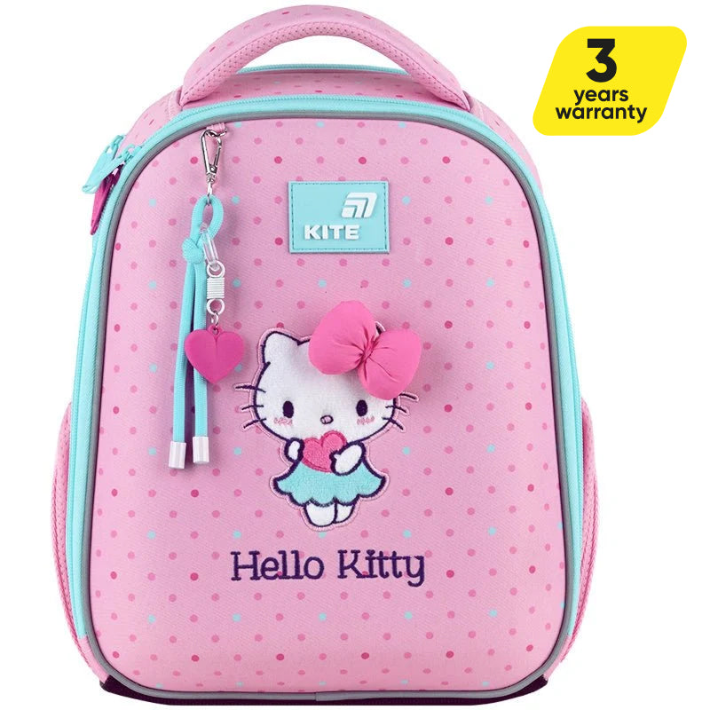 Aktovka školská ortopedická pre dievčatá do 1. triedy Hello Kitty Kite