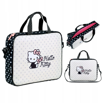 Ogólny wygląd różowej torby szkolnej na plastykę Hello Kitty Kite.