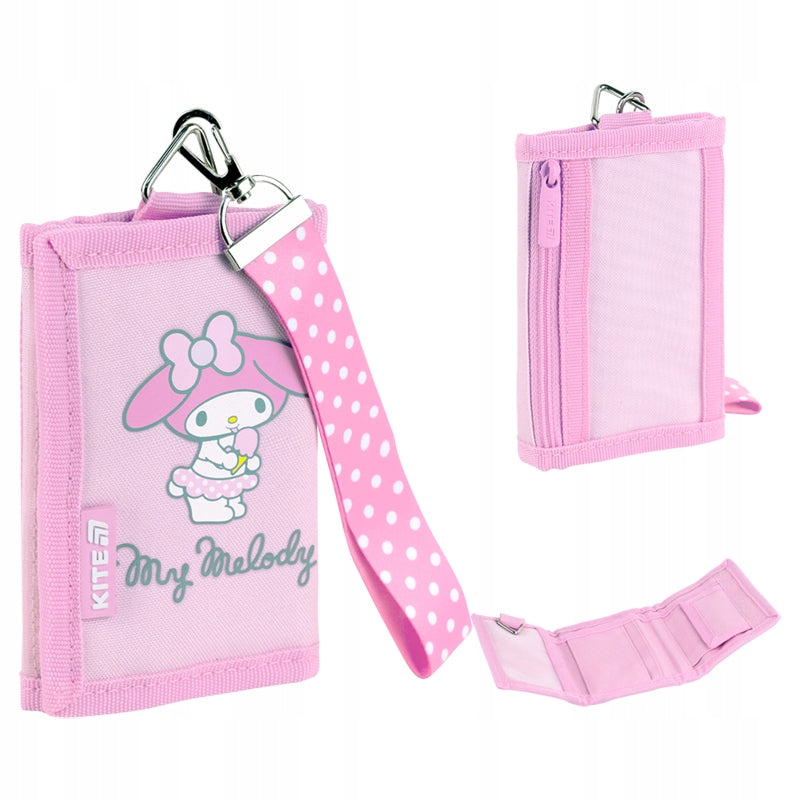 Ogólny wygląd portfela szkolnego Kite z motywem My Melody.