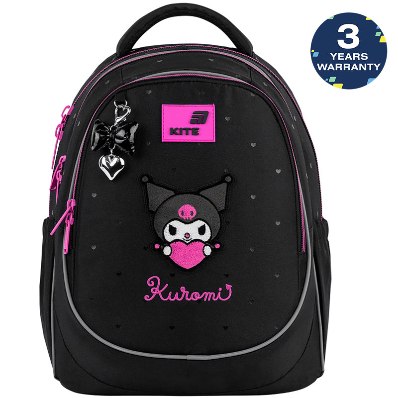 Batoh školský Kite Kuromi ortopedický ľahký pre dievčatá do školy čierny