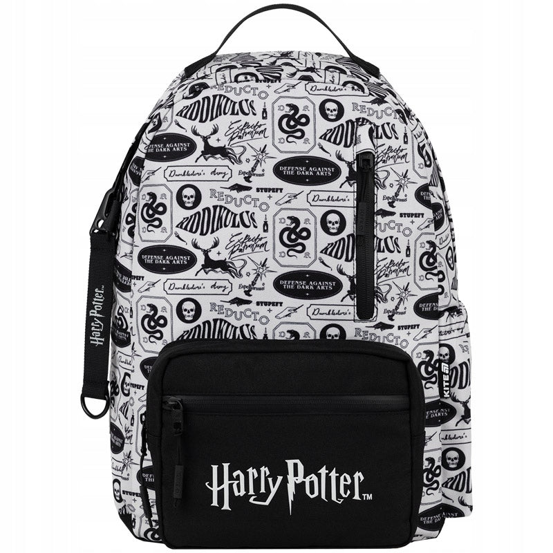 Plecak czarny Harry Potter, stylowy plecak szkolny dla nastolatków