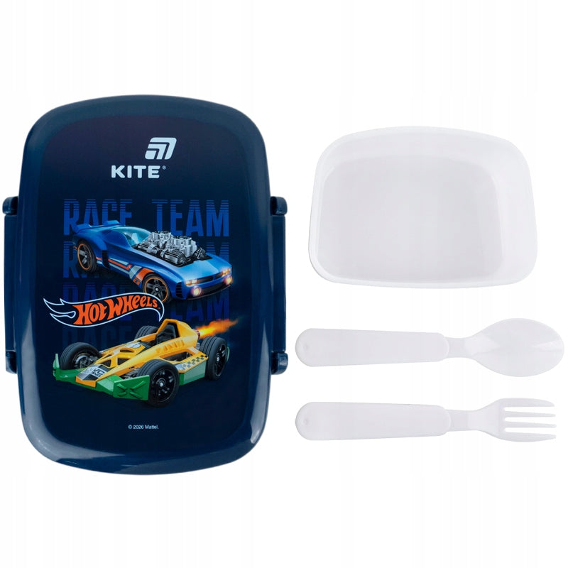 Niebieski lunchbox Hot Wheels Kite 750 ml dla chłopca.
