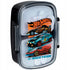 Czarny lunchbox Kite Hot Wheels z przezroczystą pokrywką i mocnymi zatrzaskami.