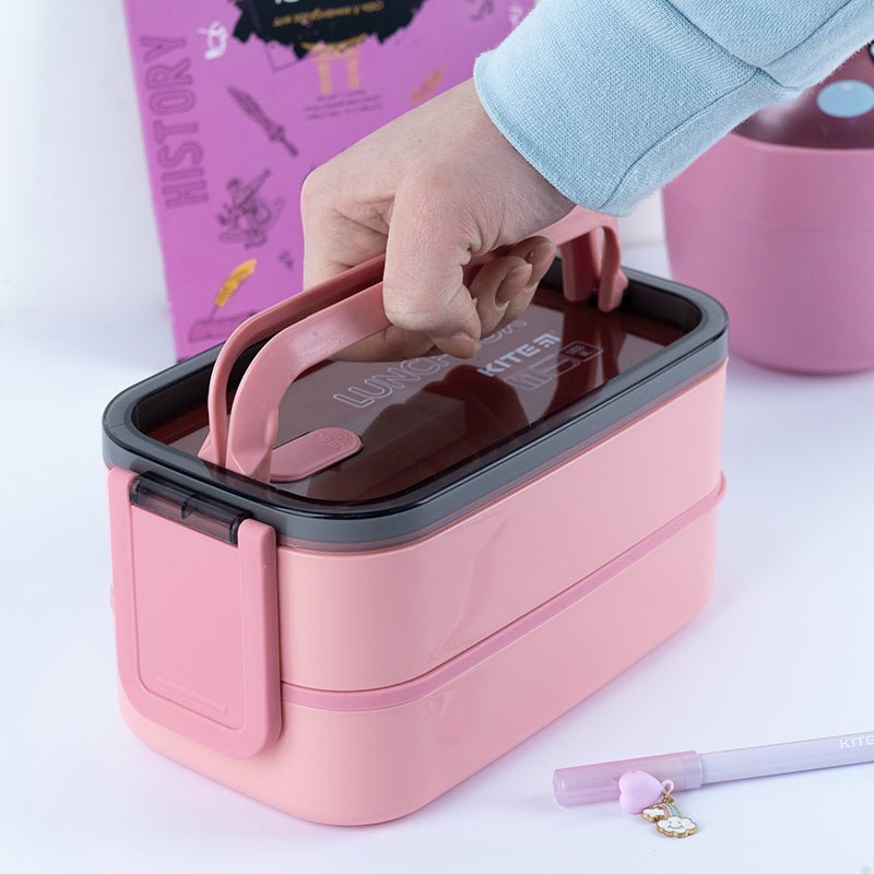Lunchbox Kite K23-183-3 używany w kuchni, pojemnik na śniadanie do przechowywania jedzenia