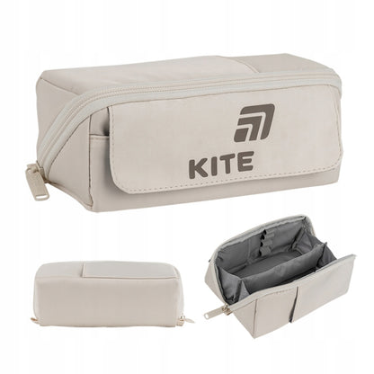 iórnik saszetka Kite w kolorze beżowym – elegancki i minimalistyczny fason.
