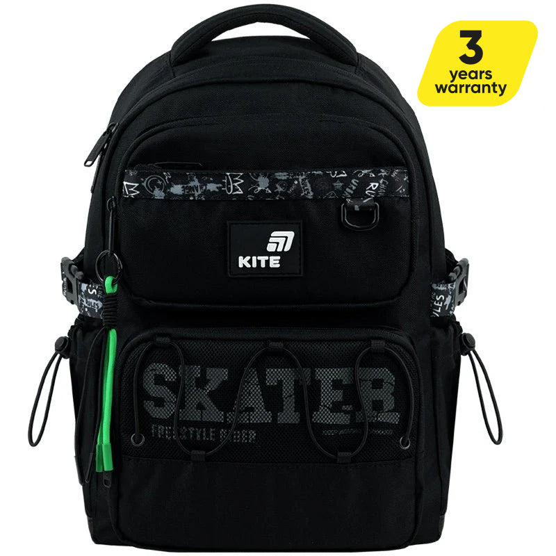 Batoh školský ortopedický pre chlapcov čierny Kite Skater do školy