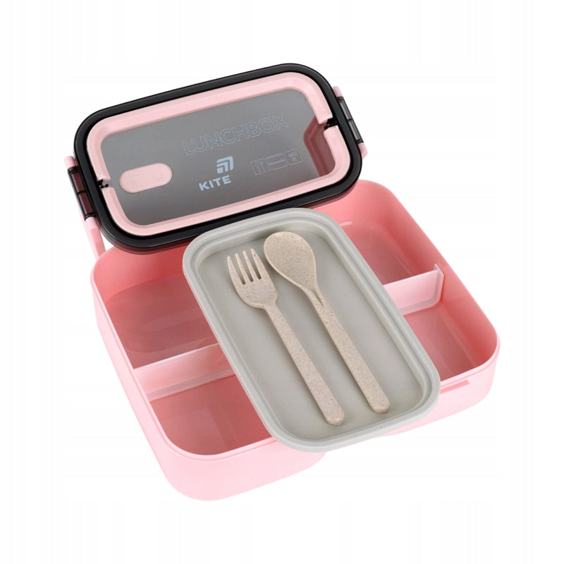 Dwupoziomowy lunchbox Kite – wewnątrz 4 sztuki.