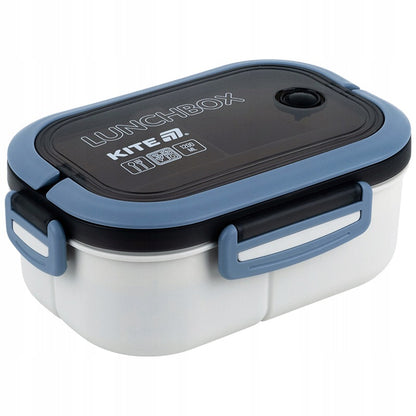 Lunchbox z przegródkami 1200 ml turkusowy ze sztućcami Kite