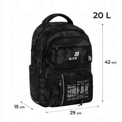 Infografika z wymiarami i wagą 890 g dostosowaną do wzrostu 130-145 cm.